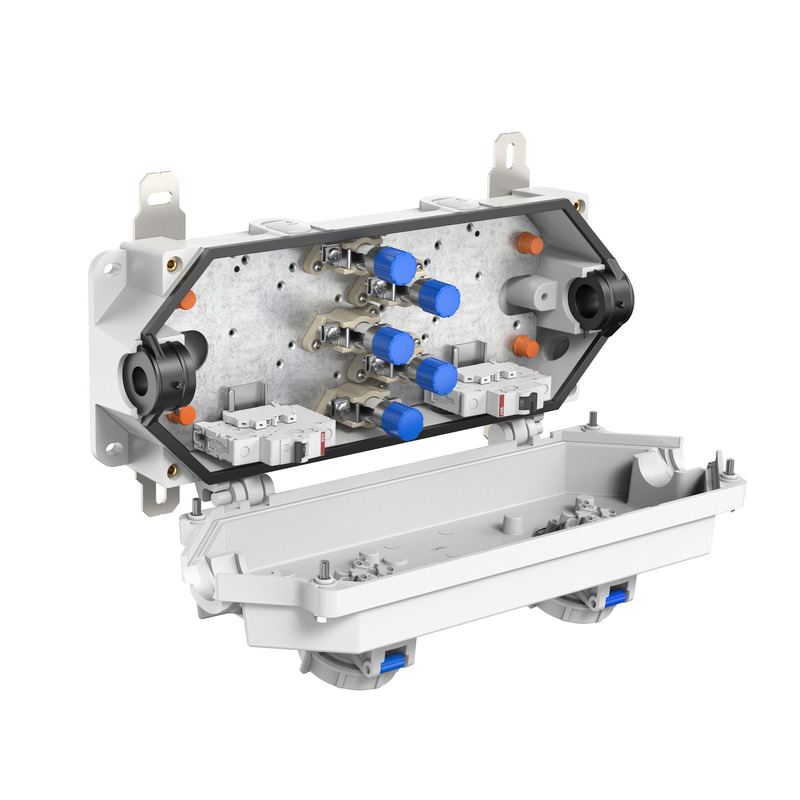 Abzweigkasten - Rapid-Box 50² 2x3 STV