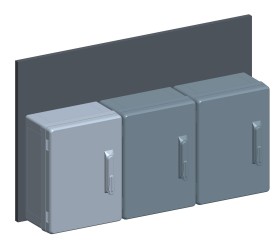 Reihenendgehäuse Wandanbau